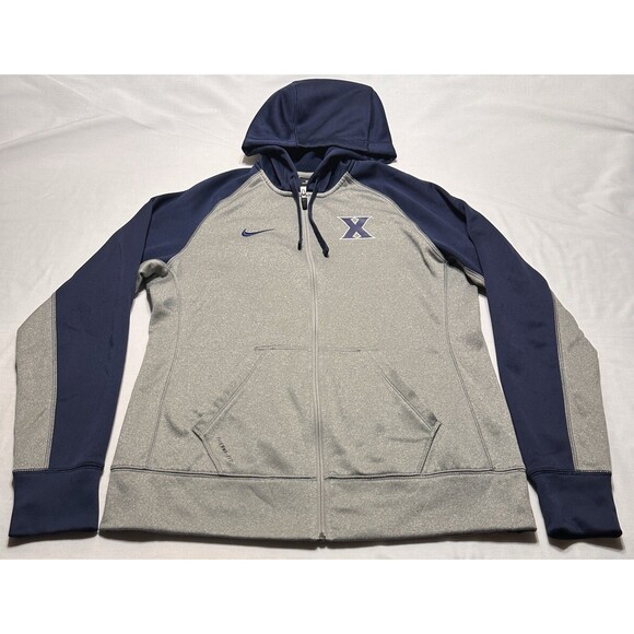 Xavier Musketeers Nike Therma-Fit Hoodie Adult Medium Full Zip Athletic Jacket - Picture 1 of 12
